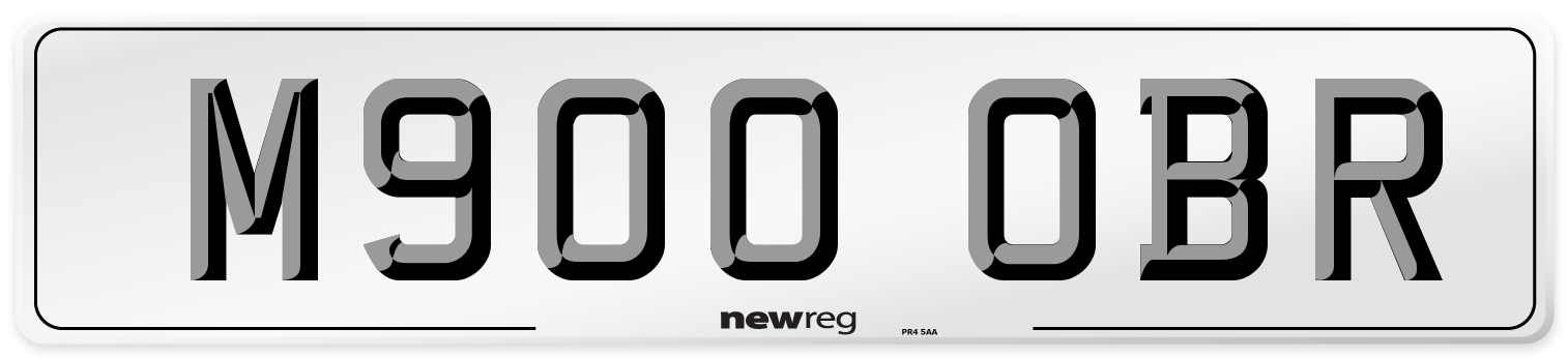 M900 OBR Number Plate from New Reg